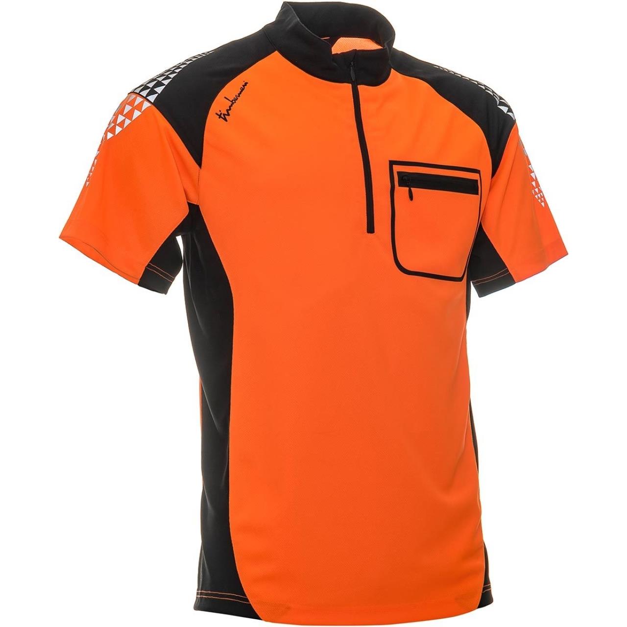 Funktionsshirt Kurzarm KA 111, schwarz/orange